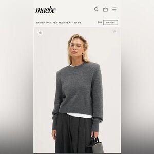 Charcoal Crew Neck Sweater